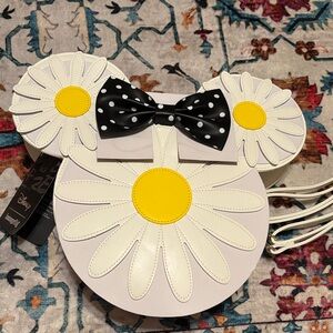 Disney Daisy Ear Bag with Polka Dot Bow - White and Yellow